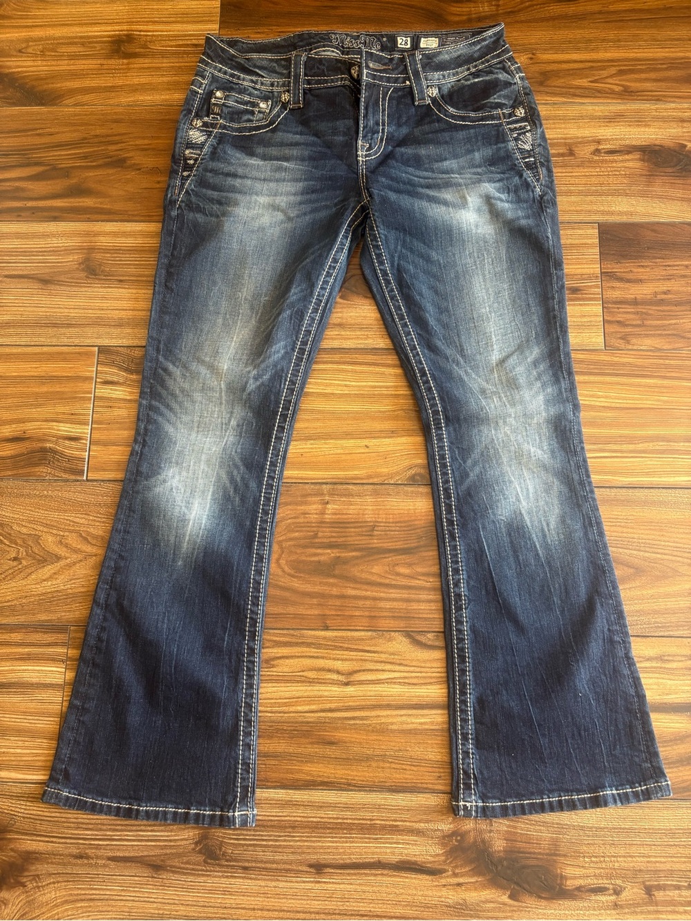 Miss Me Dark Blue Flare Jeans